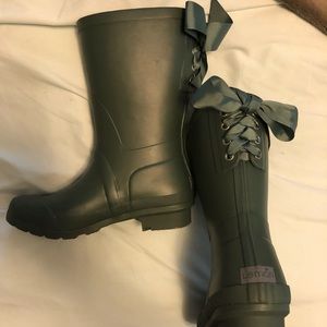 Lemon Rain Boots hunter green